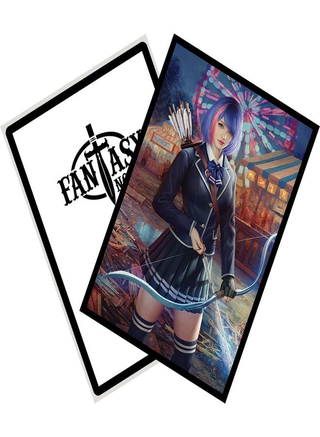 Fantasy North - Aurora - Festival Face Off - 100 Smooth Matte TCG Trading Card Sleeves - Anime - Fits Magic MTG Commander Pokemon and Other Card Games - Playing Card Sleeves - Image 4